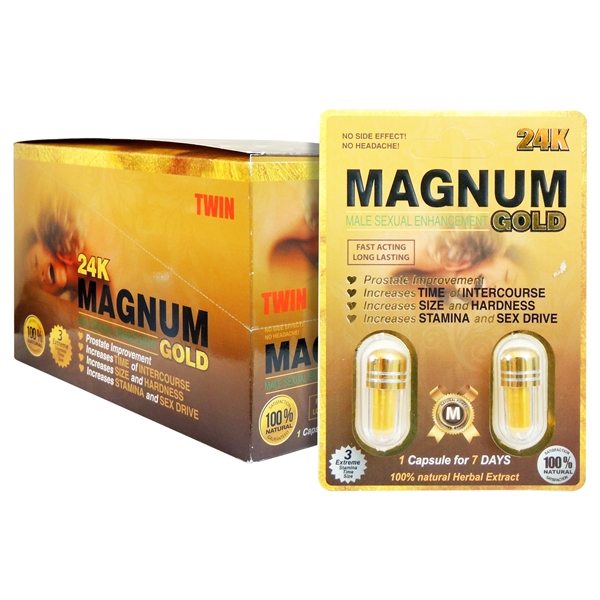 Ss 89 Magnum Twin Xxl 24k Male Sexual Performance Enhancement Pills 2 Pills X 24 Packs 4854